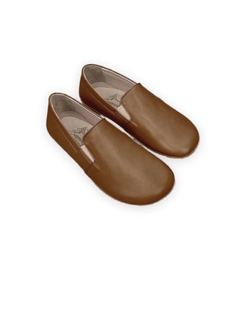 Outlet - Hakiki Deri, Kadınlar İçin Kolay Giyilebilir Ayakkabı, Slip-On Model Taba