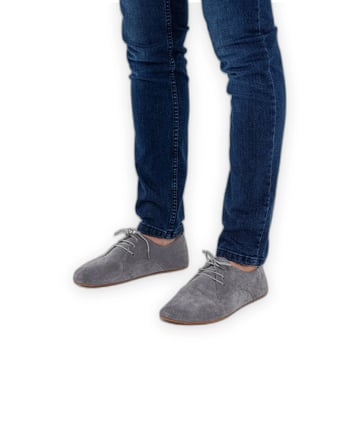 Outlet - Barefoot Oxford Kadın Ayakkabıları Gri