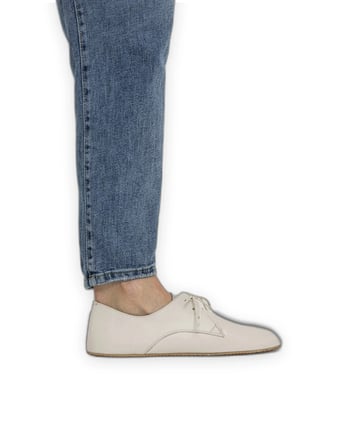 Outlet - Esnek Tabanlı Rengi Oxford Ayakkabılar Krem