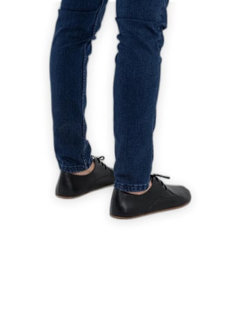 Outlet - Barefoot Oxford Kadın Ayakkabıları Siyah