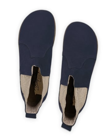 Outlet - Barefoot Chelsea Erkek Nubuk Botlar Lacivert