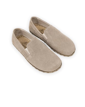 Outlet - Nubuk Deri, Sipariş Üzerine Üretilen Barefoot Ayakkabıları Gri