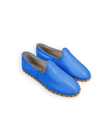 Outlet - Kadınlar için Hakiki Deri Barefoot Yemen Ayakkabıları - Giymesi Kolay, Rahat Siyah