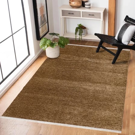 Kahve Modern Melanj Dijital Baskı Salon Halısı Koridor Yatak Odası