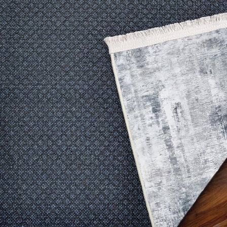 Gri Soyut Desenli Modern Salon Halısı Dijital Baskı Koridor Vintage