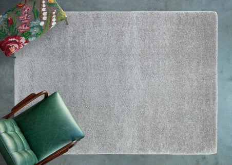 Gri Modern Dijital Baskı Kaymaz Taban Salon Halısı Koridor Polyester