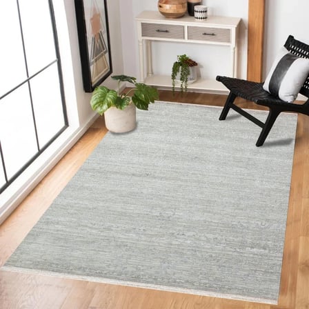 Gri Soyut Modern Salon Halısı Kaymaz Taban Dijital Baskı Koridor