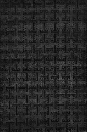 Antrasit Gri Modern Geometrik Kaymaz Taban Dijital Baskı Halı