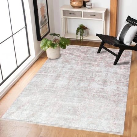 Gri Soyut Desenli Dijital Baskı Salon Halısı Kaymaz Taban Koridor
