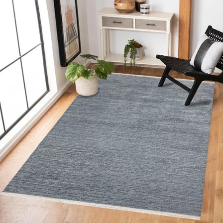 Gri Modern Salon Halısı Kaymaz Taban Dijital Baskı Melanje Koridor Tipi