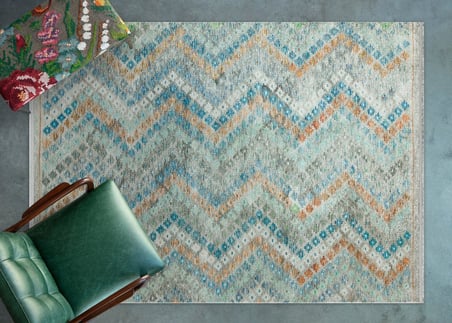 Açık Gri Geometrik Modern Salon Halısı Dijital Baskı Koridor