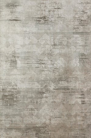 Bej Soyut Desenli Modern Dijital Baskı Kaymaz Taban Halı Koridor
