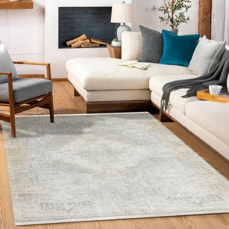Gri Soyut Desenli Kaymaz Taban Dijital Baskı Salon Halısı Koridor