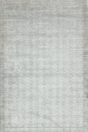 Gri Geometrik Desenli Kaymaz Tabanlı Salon Halısı Koridor İskandinav