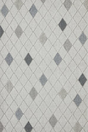 Gri Geometrik Dijital Baskı Kaymaz Taban Salon Halısı Koridor