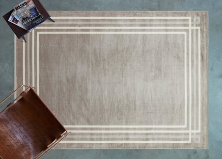 Vizon Geometrik Modern Kaymaz Tabanlı Salon Halısı Koridor Dijital Baskı