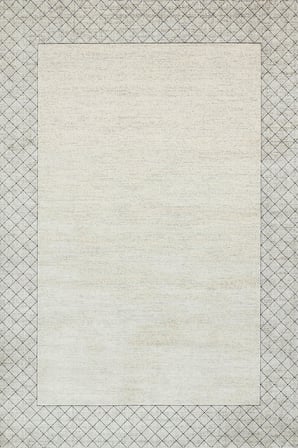 Gri Geometrik Desenli Salon Halısı Kaymaz Taban Dijital Baskı