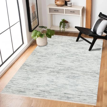 Modern Gri Salon Halısı Kaymaz Tabanlı Dijital Baskı Koridor Modeli