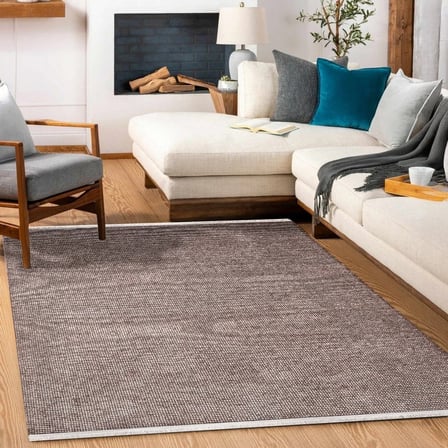 Tütün Kahve Modern Kaymaz Taban Dijital Baskı Salon Halısı Koridor Uyumlu