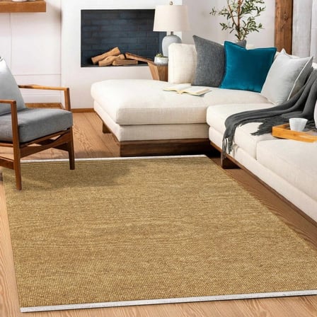 Kahverengi Modern Kaymaz Tabanlı Yıkanabilir Salon Halısı Koridor