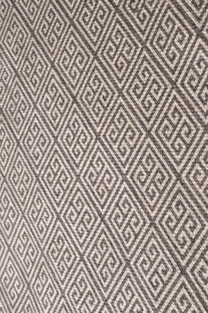 Bej Geometrik Modern Salon Halısı Kaymaz Taban Dijital Baskılı Koridor