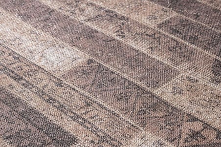 Bej Patchwork Desenli Dijital Baskı Salon Halısı Kaymaz Tabanlı Koridor