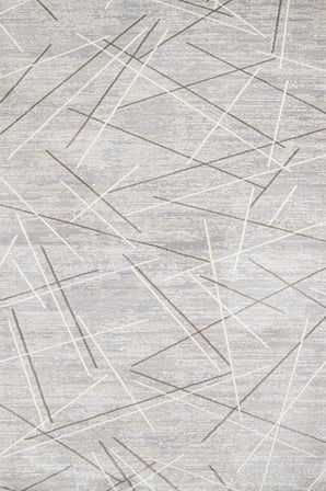 Kaymaz Tabanlı Gri Geometrik Modern Salon Halısı Koridor İçin İskandinav Tarz