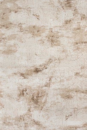 Krem Kahverengi Soyut Desenli Kaymaz Taban Salon Koridor Halısı Modern Stil