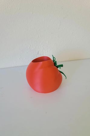 domates tasarımlı mumluk - dekoratif masa ve mutfak aksesuarı - hediyelik ev dekoru aksesuar - bioplastik