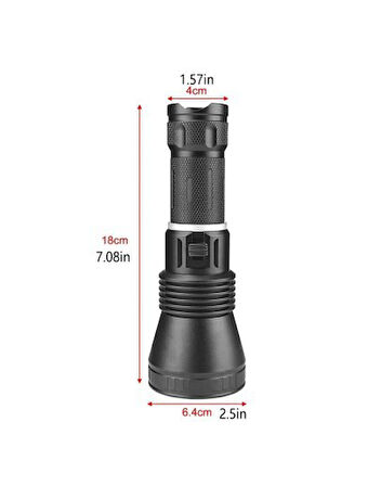 1200 LÜMEN PROFESYONEL ŞARJLI EL FENERİ