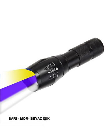 BEYAZ , SARI VE MOR RENK AYDINLATMA Q5 LED