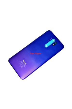 EN-CAG Redmi 9 Uyumlu Kasa Arka Pil Batarya Kapağı Mavi BSS