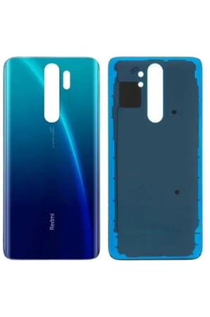 EN-CAG Redmi Note 8 Pro Uyumlu Batarya Kapağı (Cam) Mavi BSS