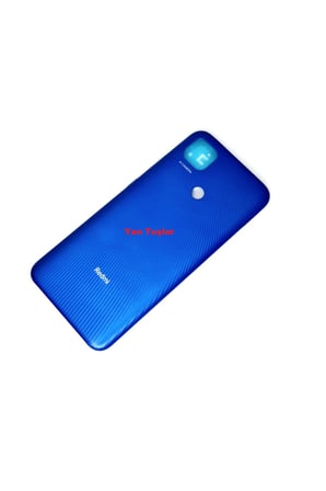 EN-CAG Redmi 9C Uyumlu Kasa Arka Pil Batarya Kapağı Mavi BSS