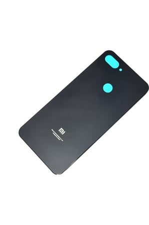 EN-CAG Mi 8 Lite Uyumlu Arka Kapak Batarya Pil Kapağı Siyah BSS