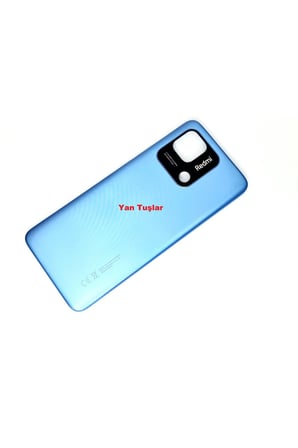 EN-CAG Redmi 10C Uyumlu Kasa Arka Kapak Batarya Kapağı Mavi BSS