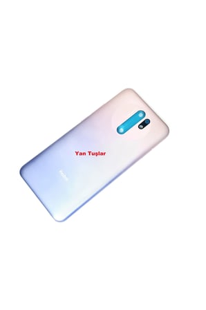 EN-CAG Redmi 9 Uyumlu Kasa Arka Pil Batarya Kapağı Gri BSS