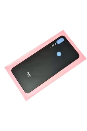 EN-CAG Redmi Note 7 Uyumlu Arka Pil Batarya Kapağı (Cam) Siyah BSS