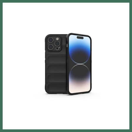 EN-CAG iPhone 16 Pro Uyumlu Kılıf Optimum Silikon - Siyah BSS