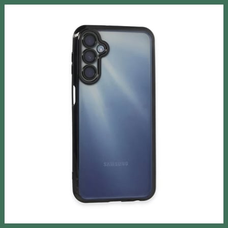 EN-CAG Samsung Galaxy A55 5G Uyumlu Kılıf Lensli Silikon - Siyah BSS