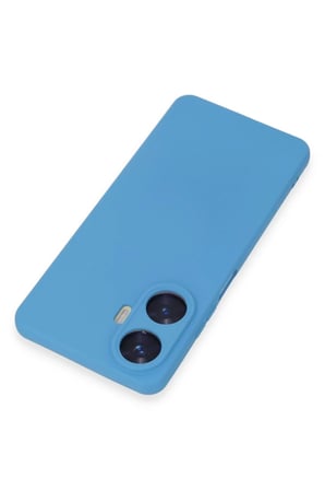 EN-CAG Realme C55 Uyumlu Kılıf Nano içi Kadife Silikon - Mavi BSS