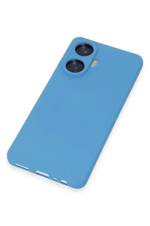 EN-CAG Realme C55 Uyumlu Kılıf Nano içi Kadife Silikon - Mavi BSS