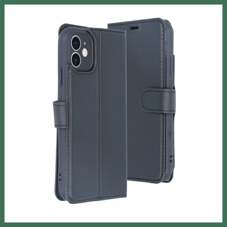 EN-CAG iPhone 11 Uyumlu Kılıf Trend S Plus Kapaklı Kılıf - Siyah BSS
