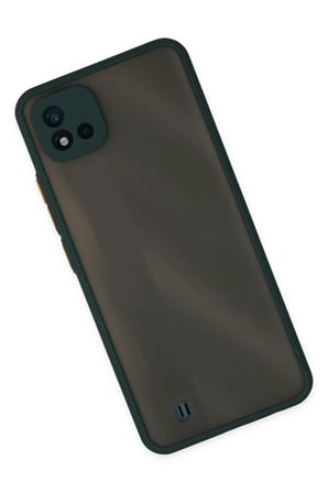 EN-CAG Realme C11 2021 Uyumlu Kılıf Montreal Silikon Kapak - Yeşil BSS