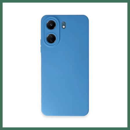 EN-CAG Redmi 13C Uyumlu Kılıf Nano içi Kadife Silikon - Mavi BSS