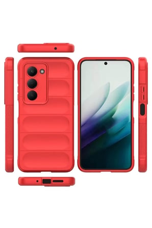 EN-CAG Redmi 15 4G Uyumlu Optimum Silikon - Kırmızı BSS