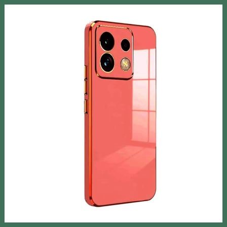 EN-CAG Redmi Note 13 4G Uyumlu Kılıf Volet Silikon - Kırmızı BSS