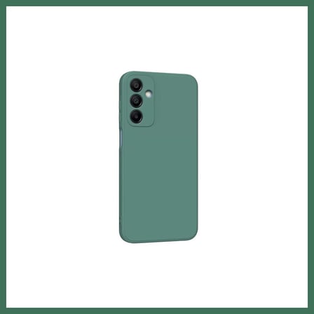 EN-CAG Samsung Galaxy A25 5G Uyumlu Kılıf First Silikon - Koyu Yeşil BSS