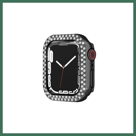 EN-CAG Watch 42mm Uyumlu Taşlı Kasa - Siyah BSS
