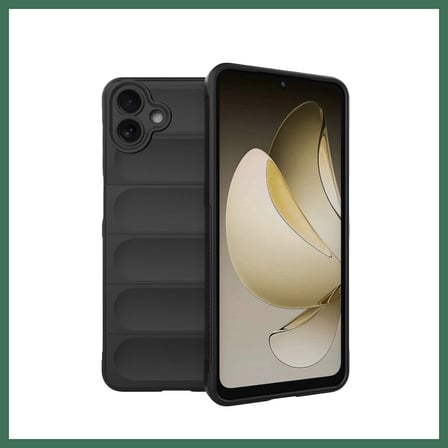 EN-CAG Samsung Galaxy A07 4G Uyumlu Optimum Silikon - Siyah BSS